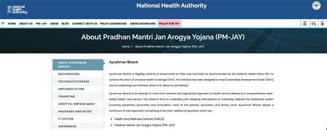 pmjay.nha.gov.in up|About PM.